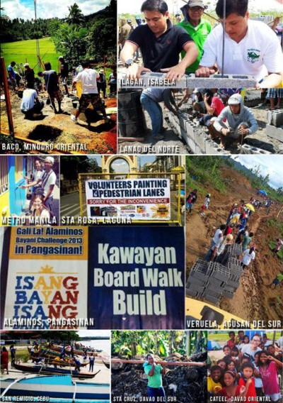 sa mga andito. Ang Bayani Challenge ay para din sa mga nanonood sa